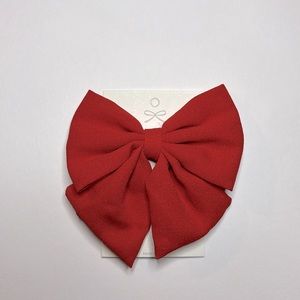 1 Fantasy Butterfly Clip Bow 5 X 4”in (Red) Made by Hand